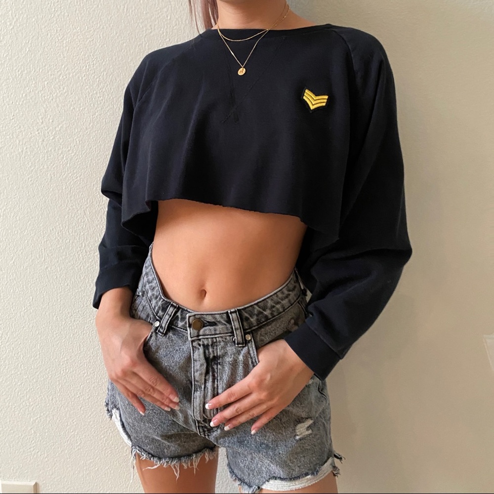 Urban Outfitters Cropped Oversized Sweatshirt
